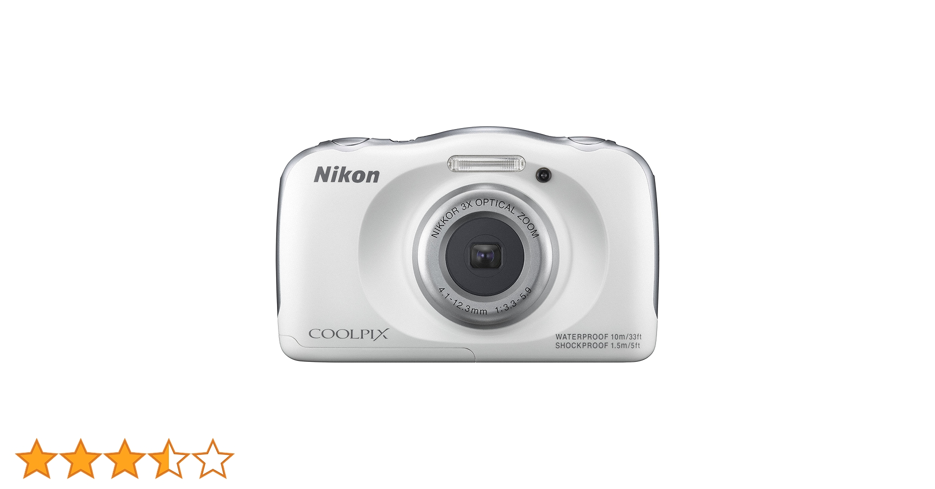 Amazon | Nikon デジタルカメラ S33 防水 1317万画素 S33 ホワイト